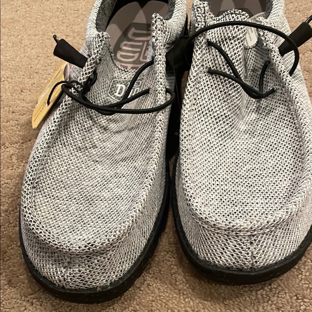 NWT Hey Dude Men’s Gray Loafers - Picture 5 of 7